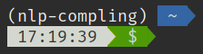 nlp-compling environment on the terminal